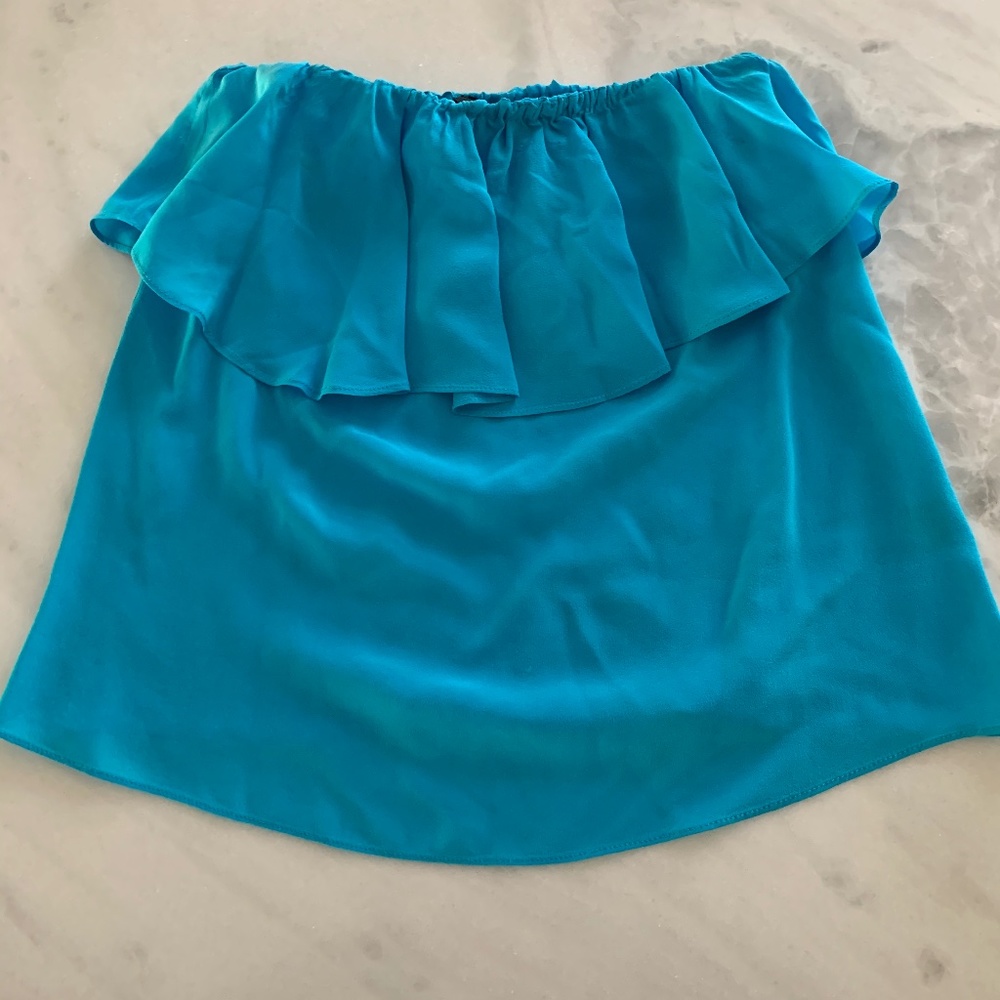 Olivaceous Strapless Top